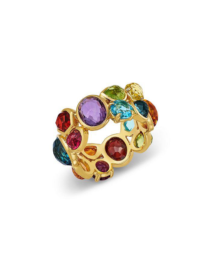 Ippolita 18K Yellow Gold Rock Candy® Multi Stone Mixed Cut Bezel Statement Ring