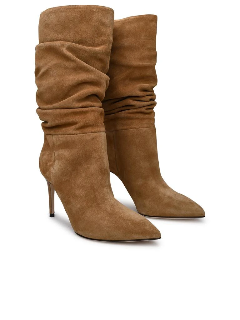 Paris Texas Camel Velour Slouchy Boots 2
