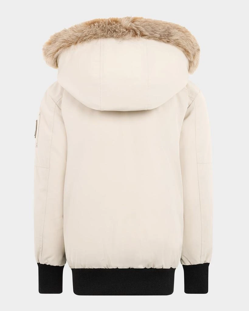 Moose Knuckles Kid
s Shearling-Trim Down Bomber Jacket, Size XS-XL 2