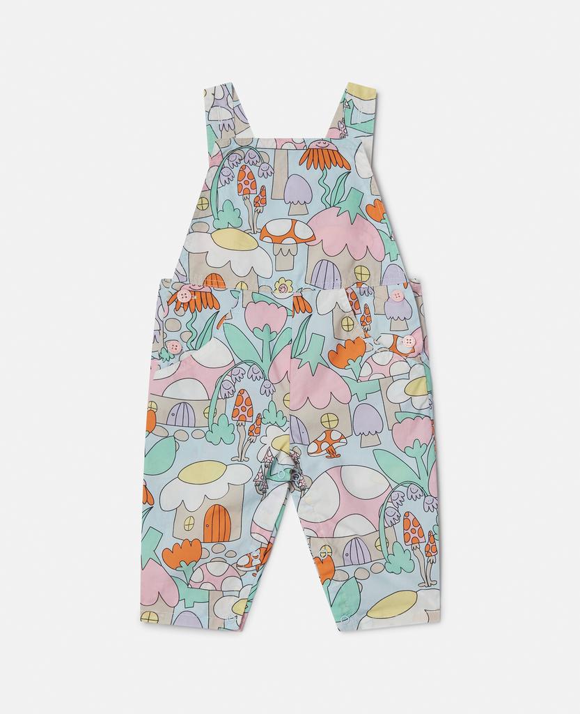 Stella McCartney Stella McCartney - Woodland Print Denim Dungarees, Blue, Size: 36m