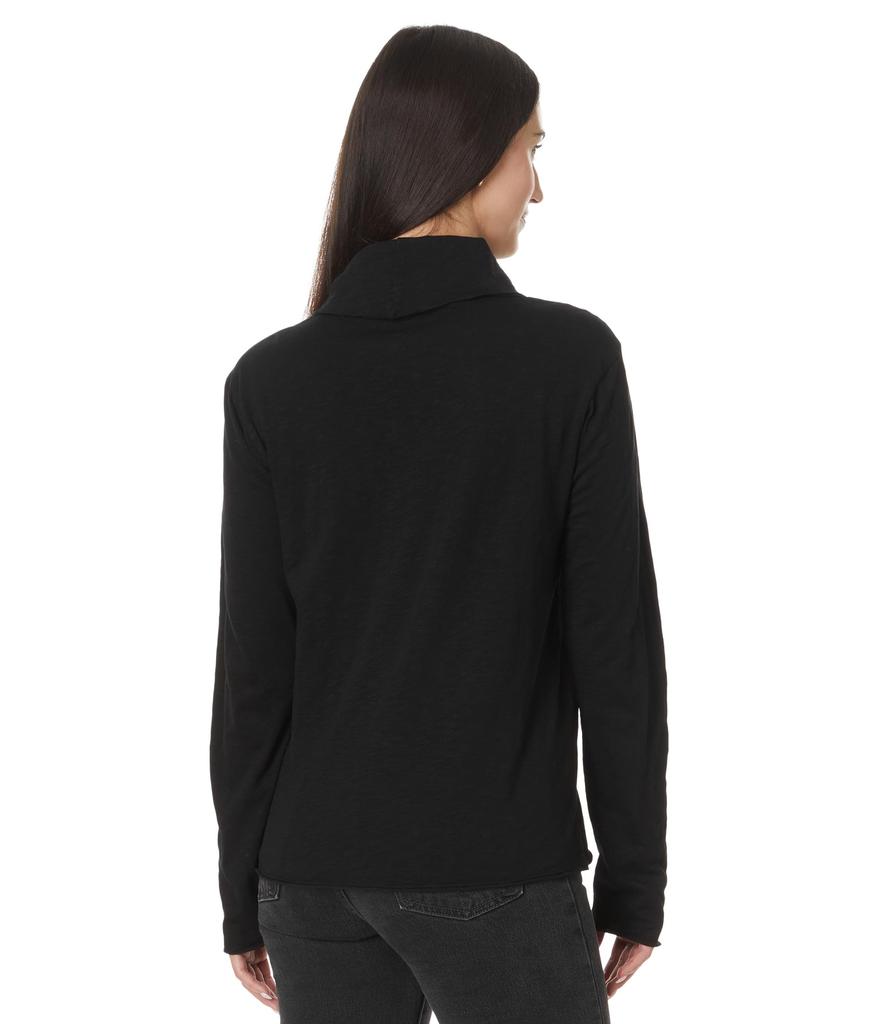 Mod-o-doc Long Sleeve Draped Turtle Neck Top