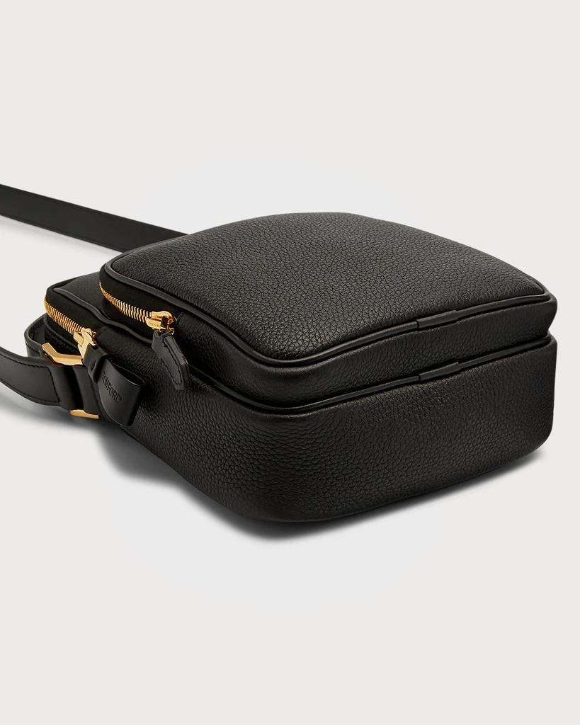 Tom Ford Men's Leather Zip Crossbody Bag 7