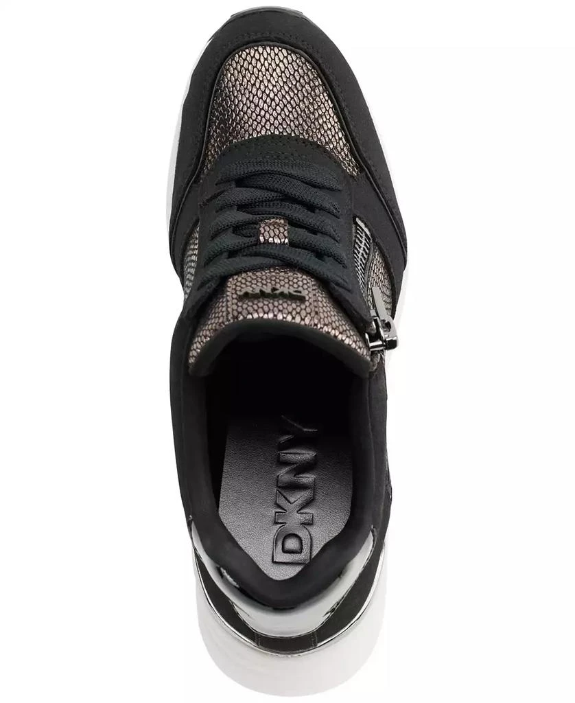 DKNY Women's Kalina Lace-Up Wedge Sneakers 4