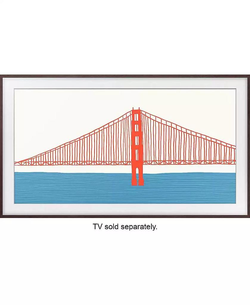 SAMSUNG 65" The Frame Customizable Bezel - Modern Teak
