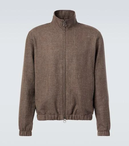 Loro Piana Loro Piana linen and wool bomber jacket 1