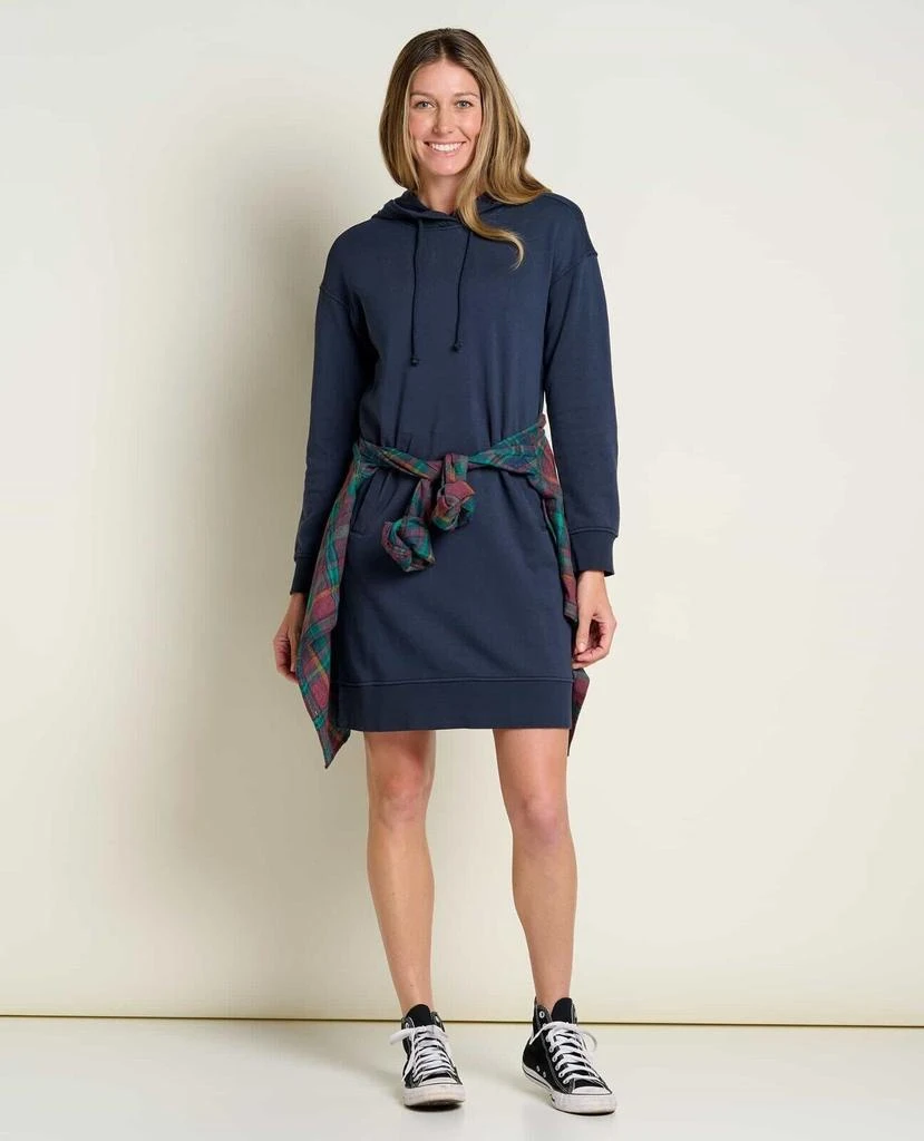 Toad & Co Toad&Co Hemp Daybreaker Shift Dress Women's Large Big Sky Cotton Hooded ERK169 3