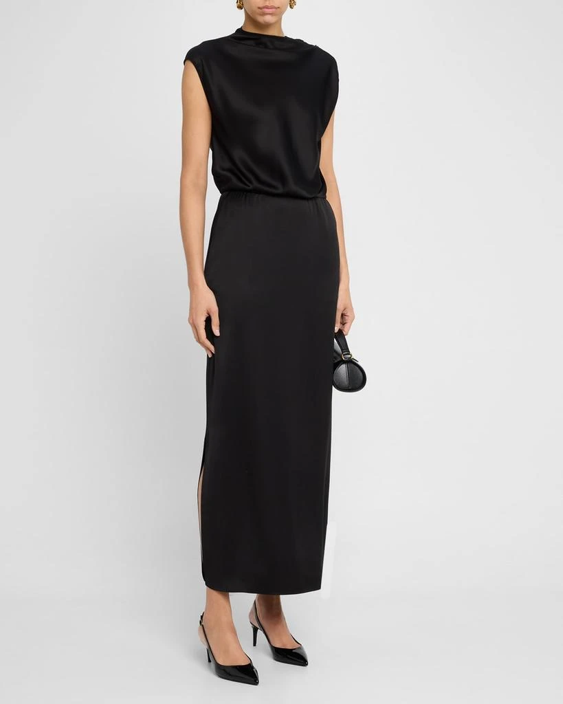Giorgio Armani Cap-Sleeve Double Silk Satin Gown - Dresses & Skirts - Free  Shipping - BeyondStyle