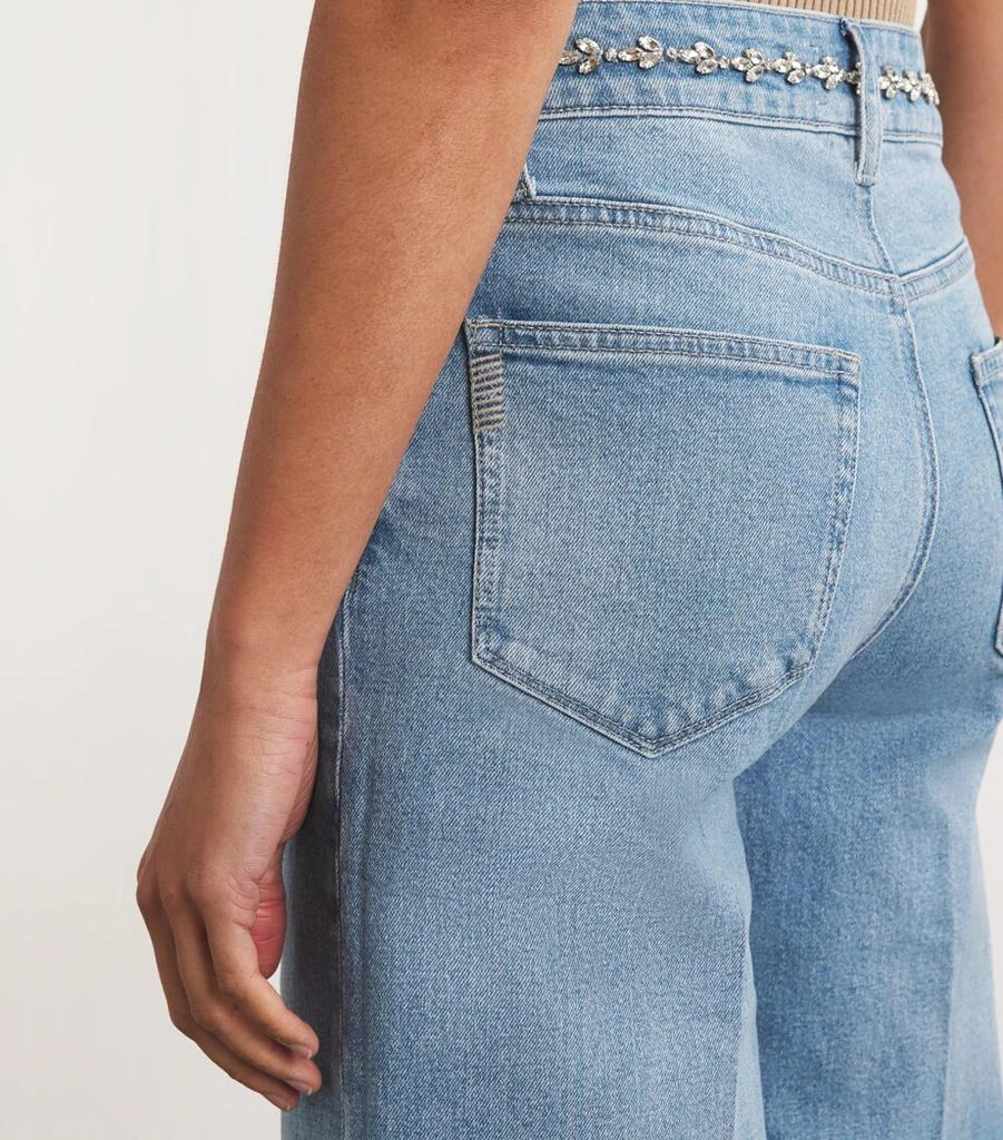 Paige Embellished Sasha Wide-Leg Jeans 6