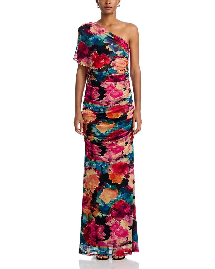 Black Halo Rosario One Shoulder Dress 7