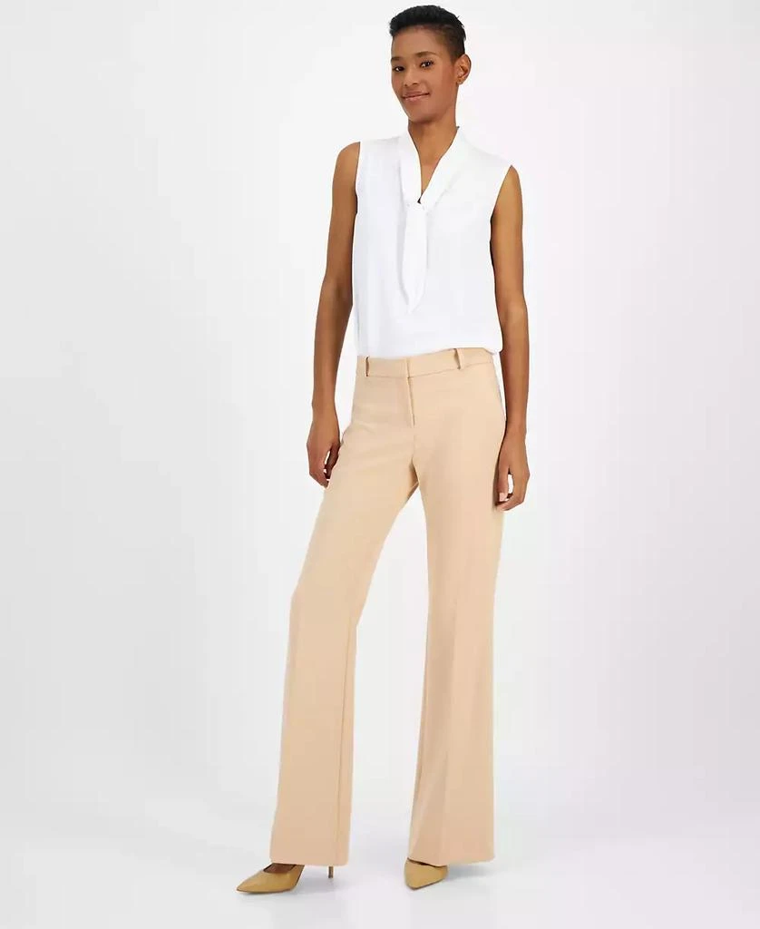 Hugo Boss Women's Solid Hilotinna High-Rise Bootleg Pants 1