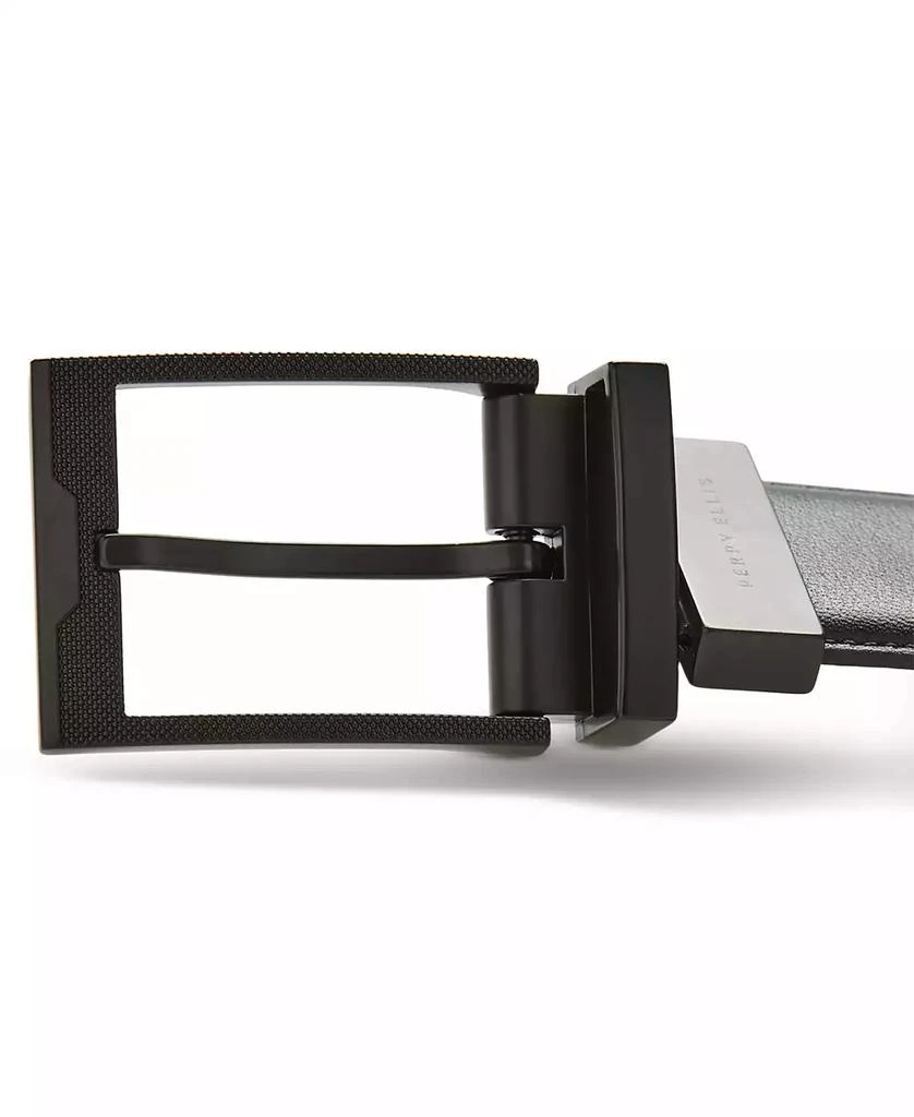 Perry Ellis Men's Black Stanely Belt 3