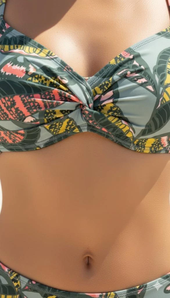 TRUEDAMES Olive Jungle Bikini Set 2