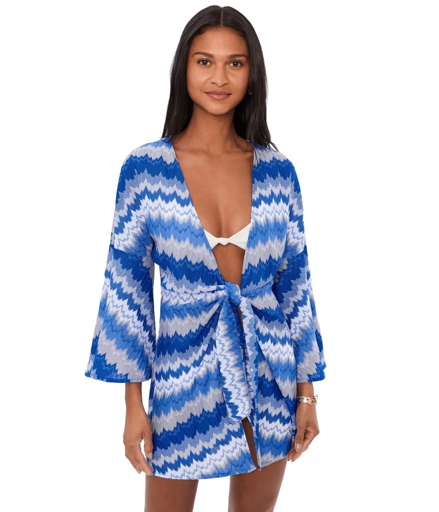 Becca Santorini Textured Tie Front Tunic