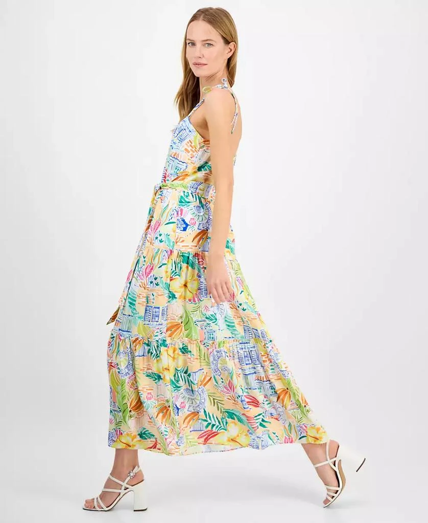 julia jordan Women's Straight-Neck Sleeveless Printed Dress 3