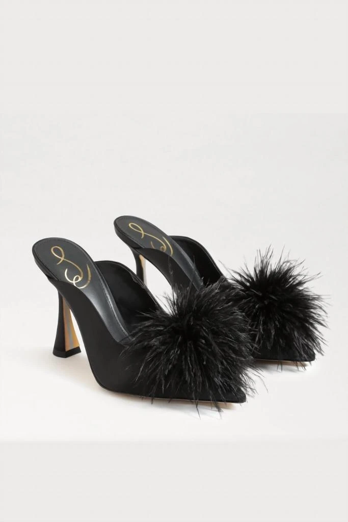 Sam Edelman Women's Anthony Mule Pump In Black Satin 1