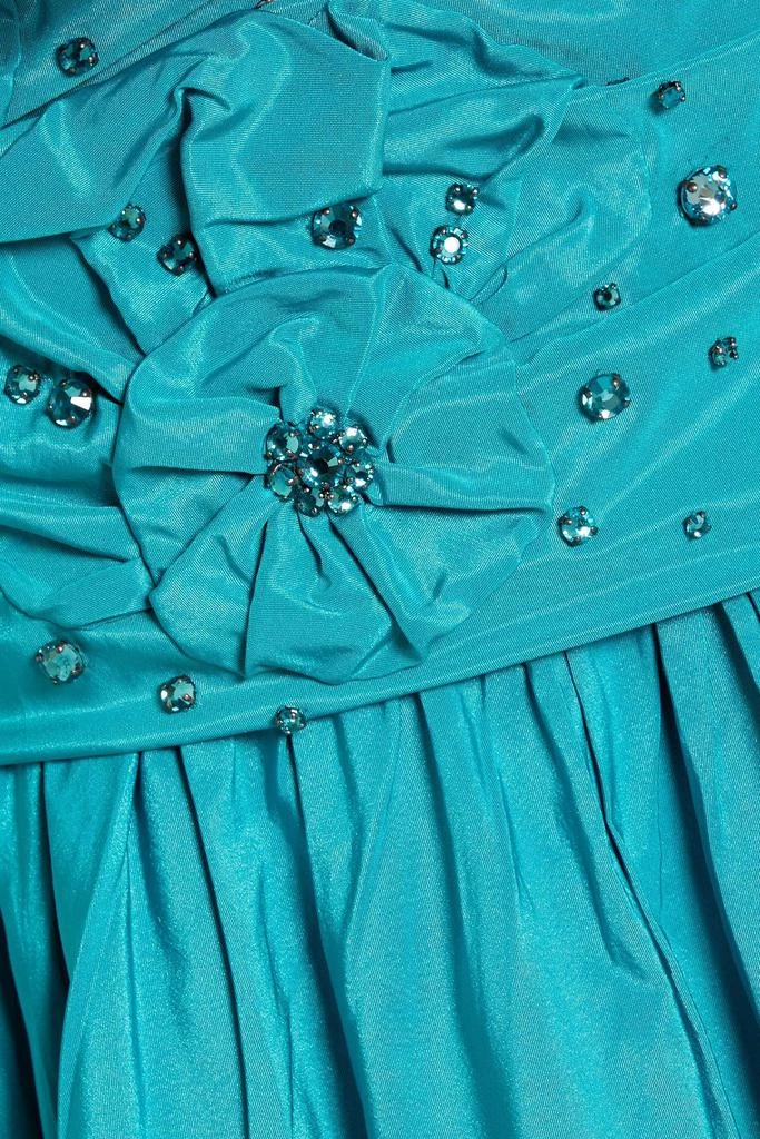 Zuhair Murad Crystal-embellished ruffled taffeta mini dress 4