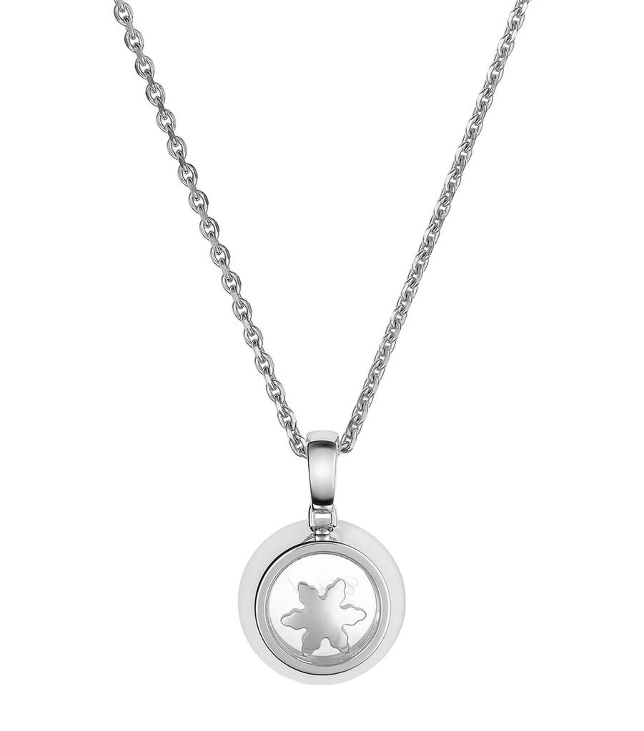 Chopard White Gold and Diamond Happy Snowflakes Pendant Necklace 4