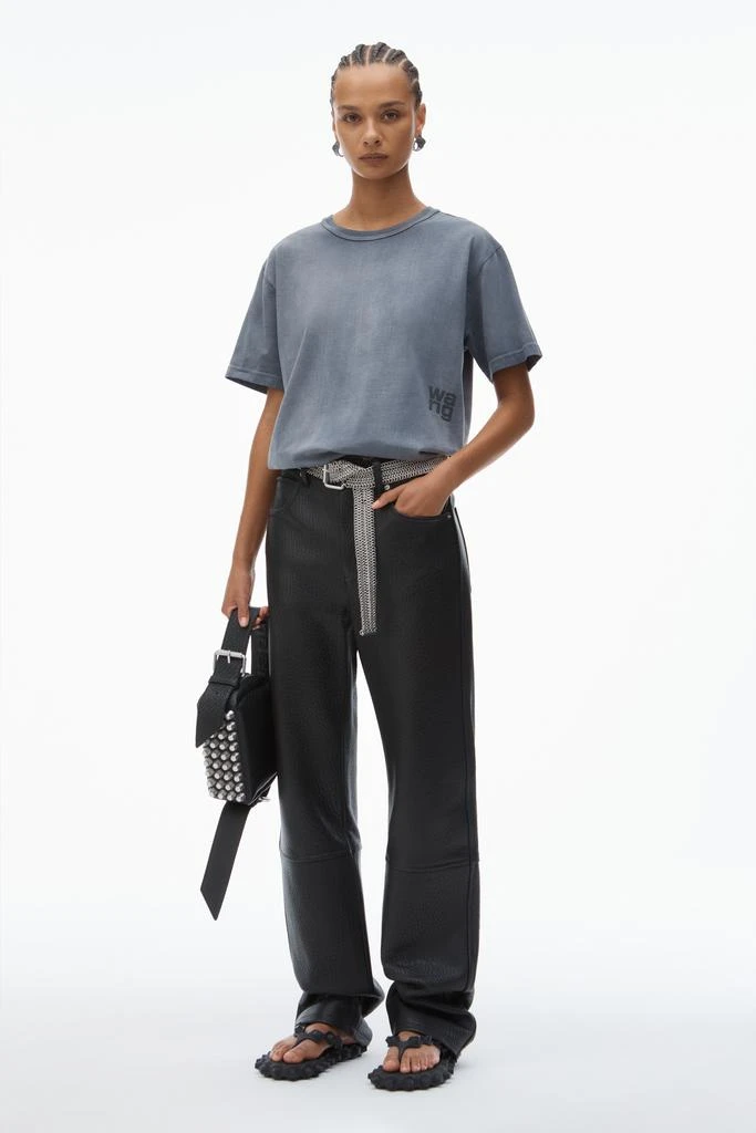 Alexander Wang puff logo tee in cotton jersey 6