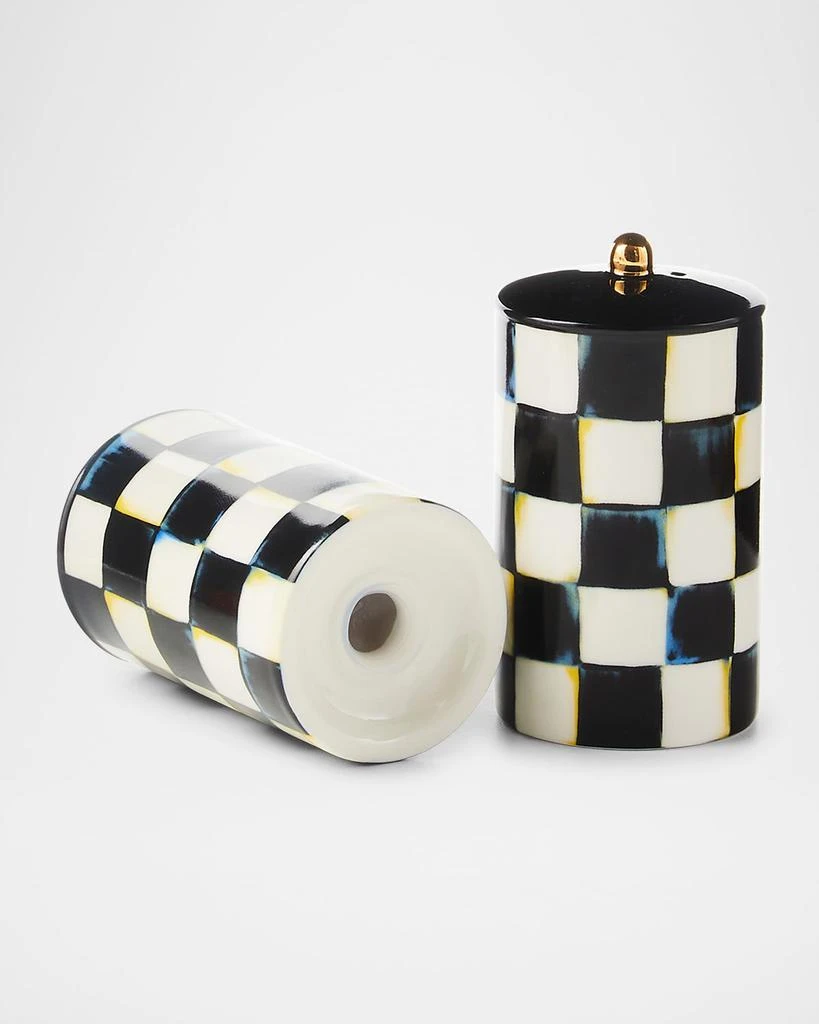 MacKenzie-Childs Courtly Check Farmhouse Salt Pepper Shakers, Set of 2 4