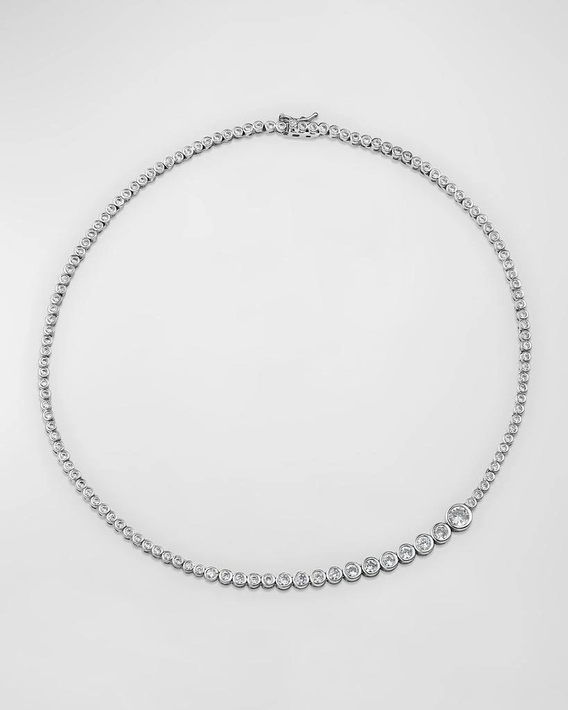 Golconda by Kenneth Jay Lane Graduated Round Bezel-Set Cubic Zirconia Necklace 1