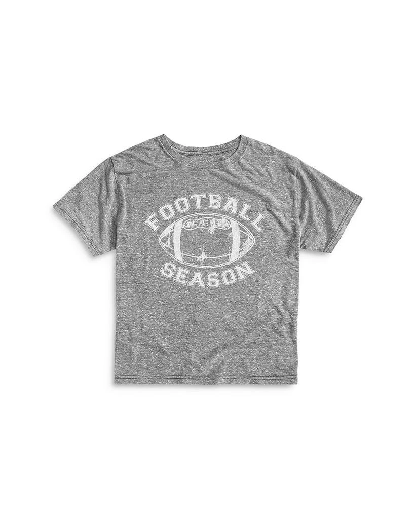 Retro Brand Boys' Football Season Tri Blend Crewneck Tee - Little Kid 1