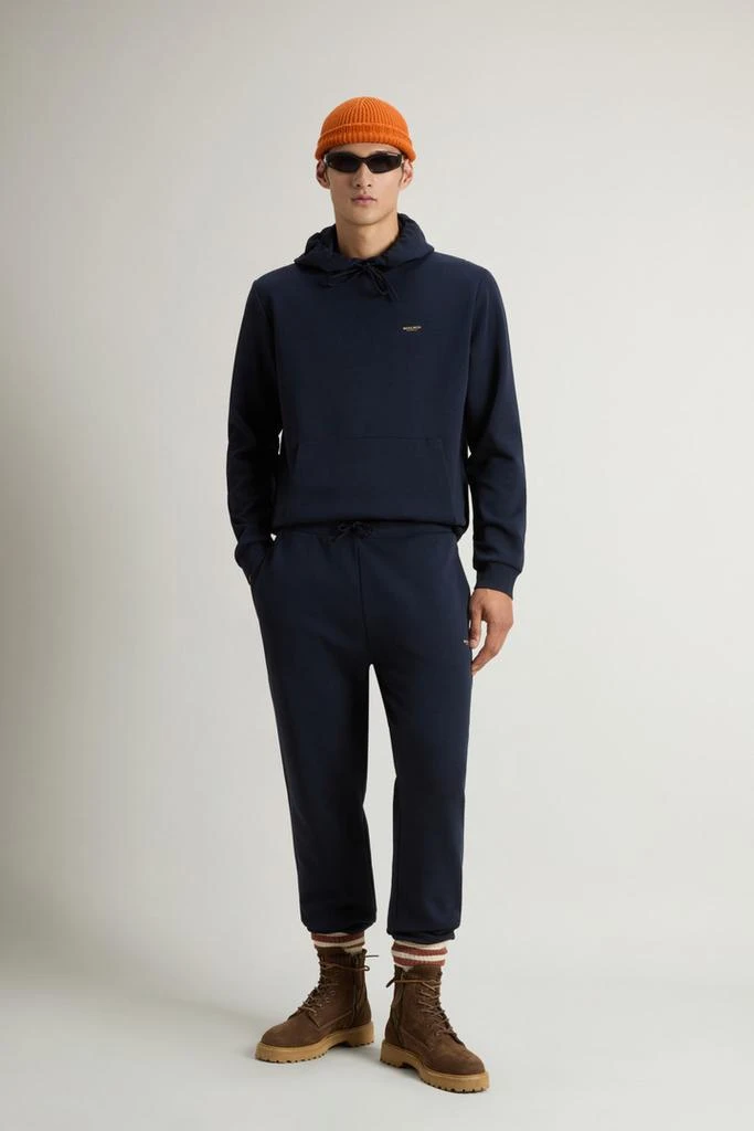 Woolrich Pants in Cotton-Blend Interlock - Men - Black 1