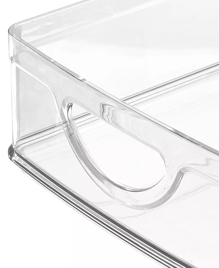 iDesign Plastic Cabinet and Pantry Storage Bin with Integrated Handles 10 x 4.25 x 5 Clear Bin