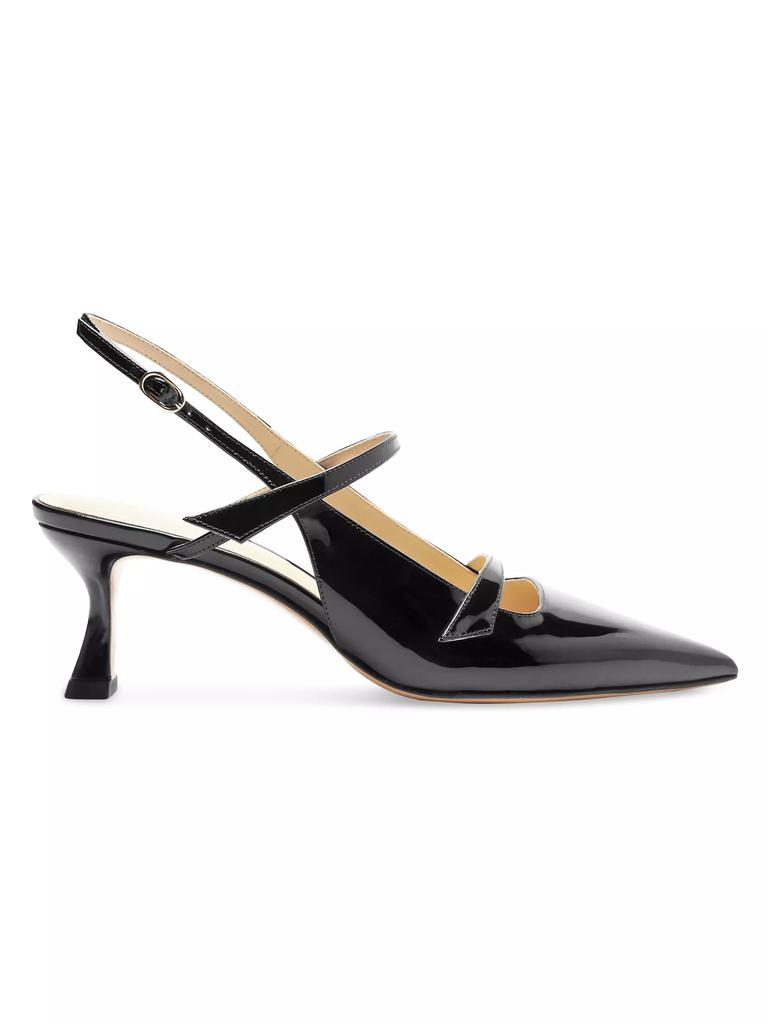 Alexandre Birman Tita 60MM Leather Slingback Pumps