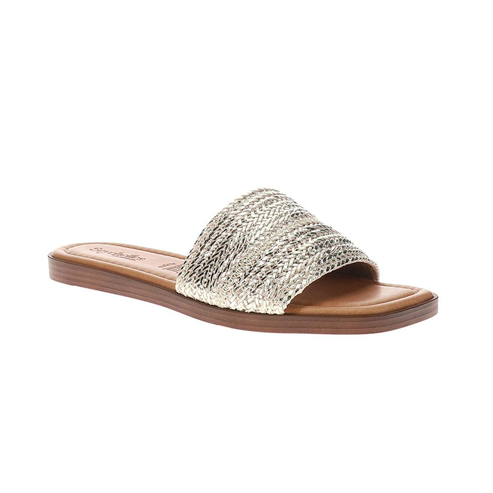 Seychelles Palms Perfection Metallic Slide Sandals