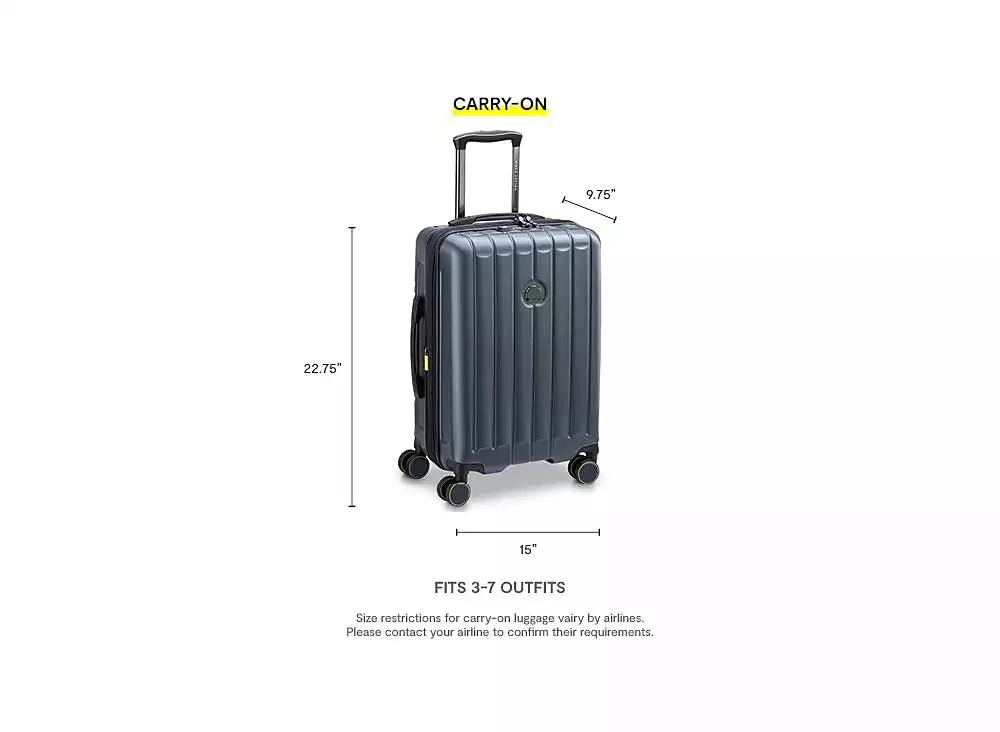 Delsey Paris Shadow 6.0 Expandable 20" Spinner Carry-on Luggage 10