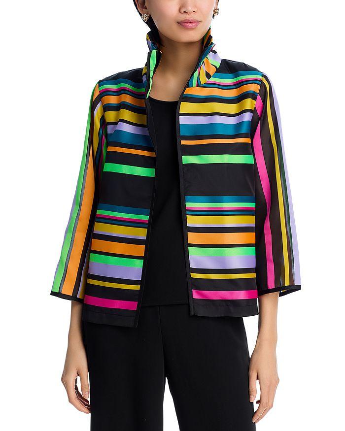 Caroline Rose Ruched Collar Jacket