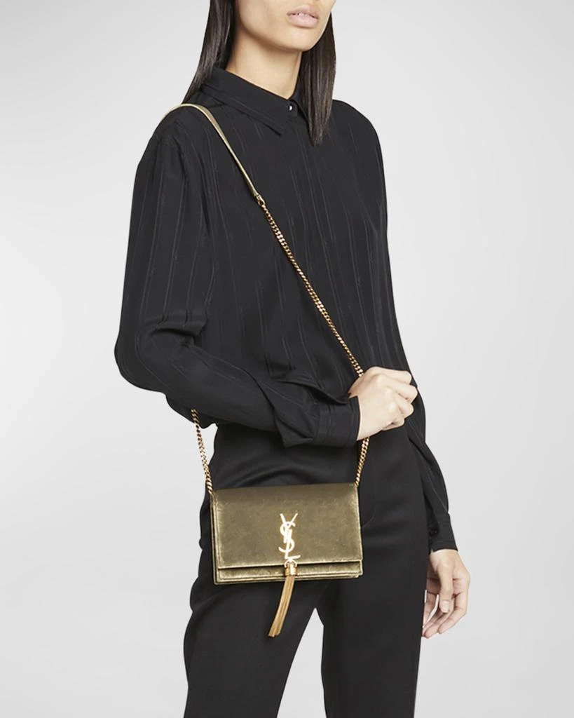 Yves Saint Laurent Kate Medium YSL Wallet on Chain in Velvet 2