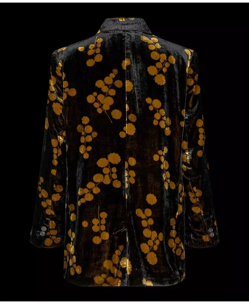 Masai Copenhagen Women's MaJaxi Velour Floral Print Blazer 7