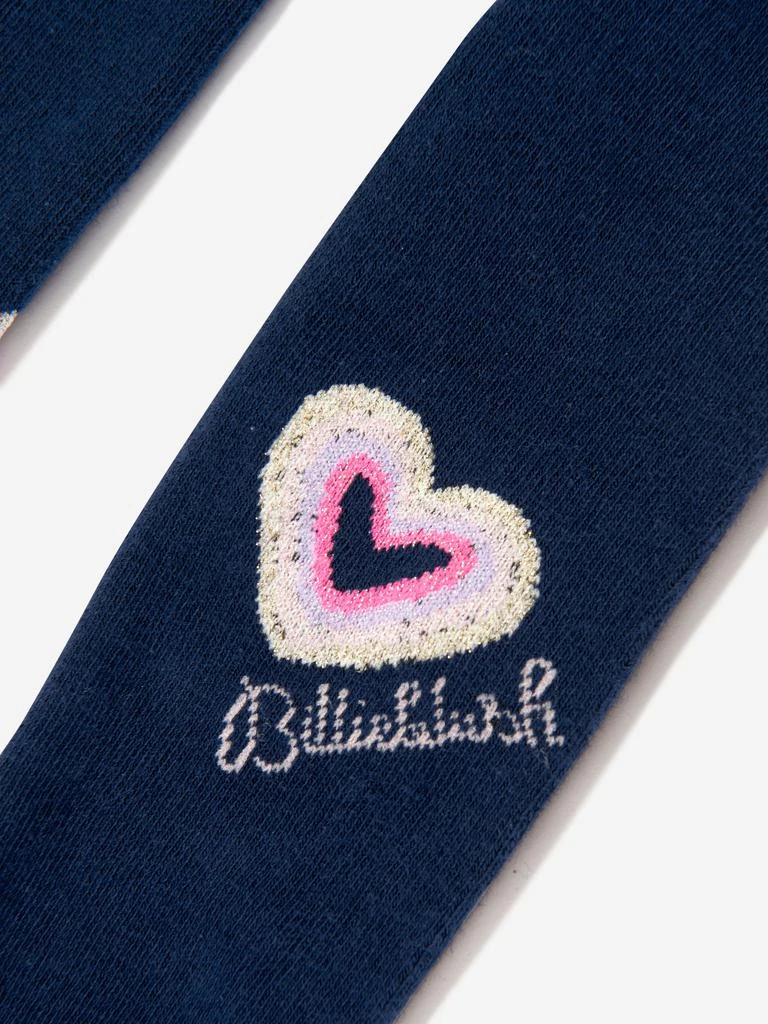 Billieblush Billieblush Girls Heart Logo Tights in Navy 3