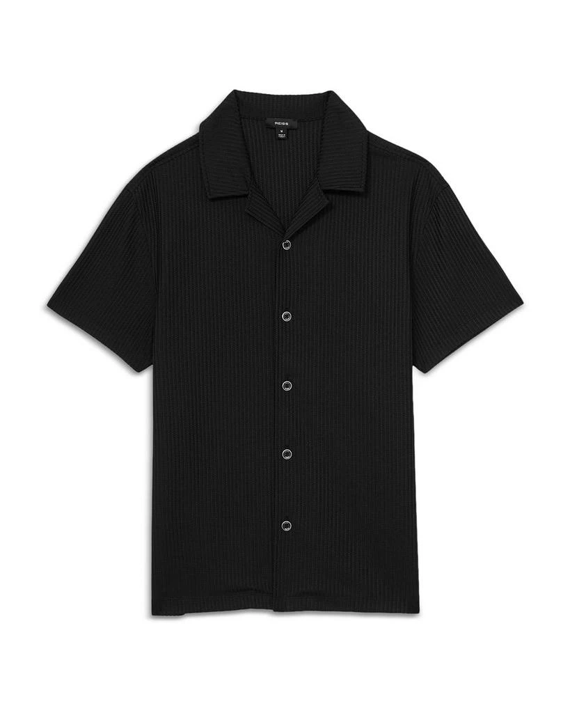 REISS Relaxed Fit Textured Short Sleeve Camp Shirt 6