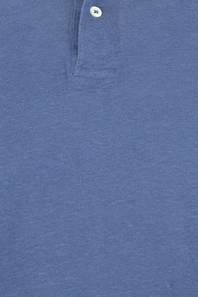 Hartford Light-blue linen polo shirt 2
