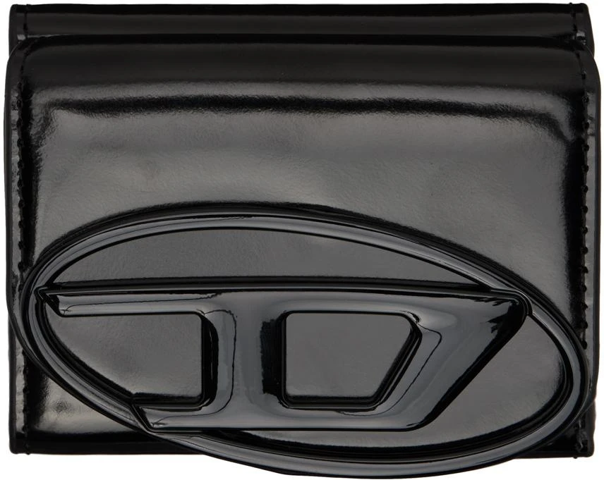 Diesel Black 1dr Trifold Wallet 1