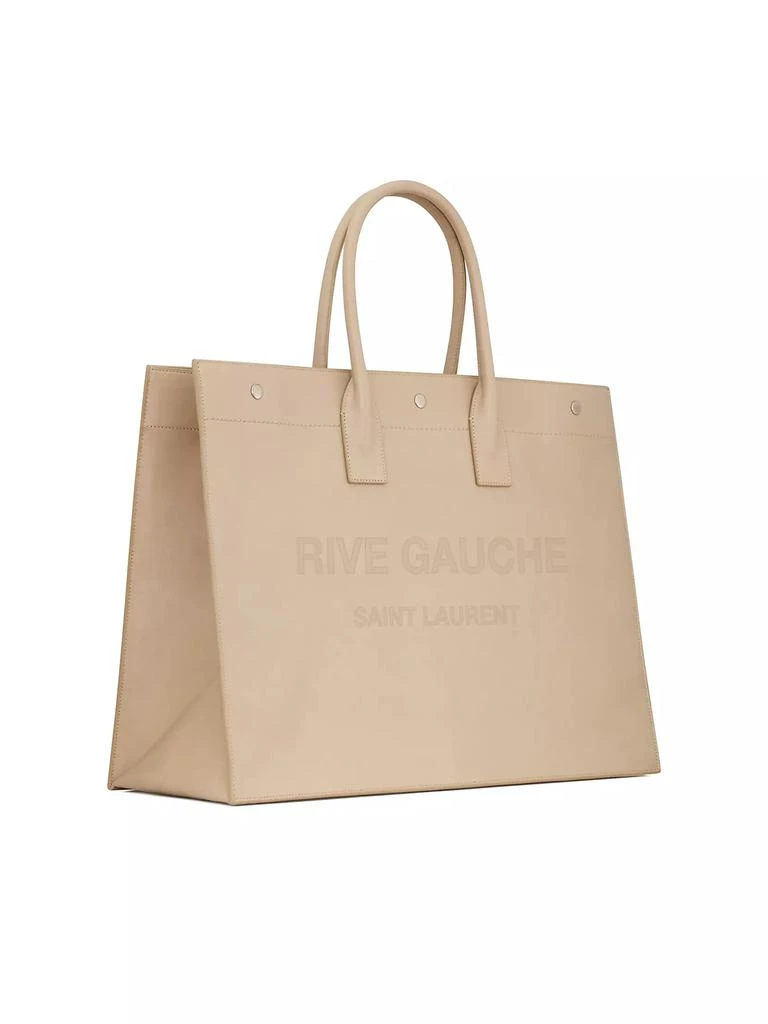 Saint Laurent Rive Gauche Large Tote Bag in Vegetable-tanned Leather 4