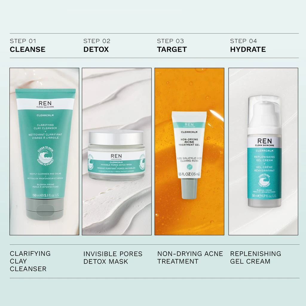 REN Clean Skincare ClearCalm Clarifying Clay Cleanser 5