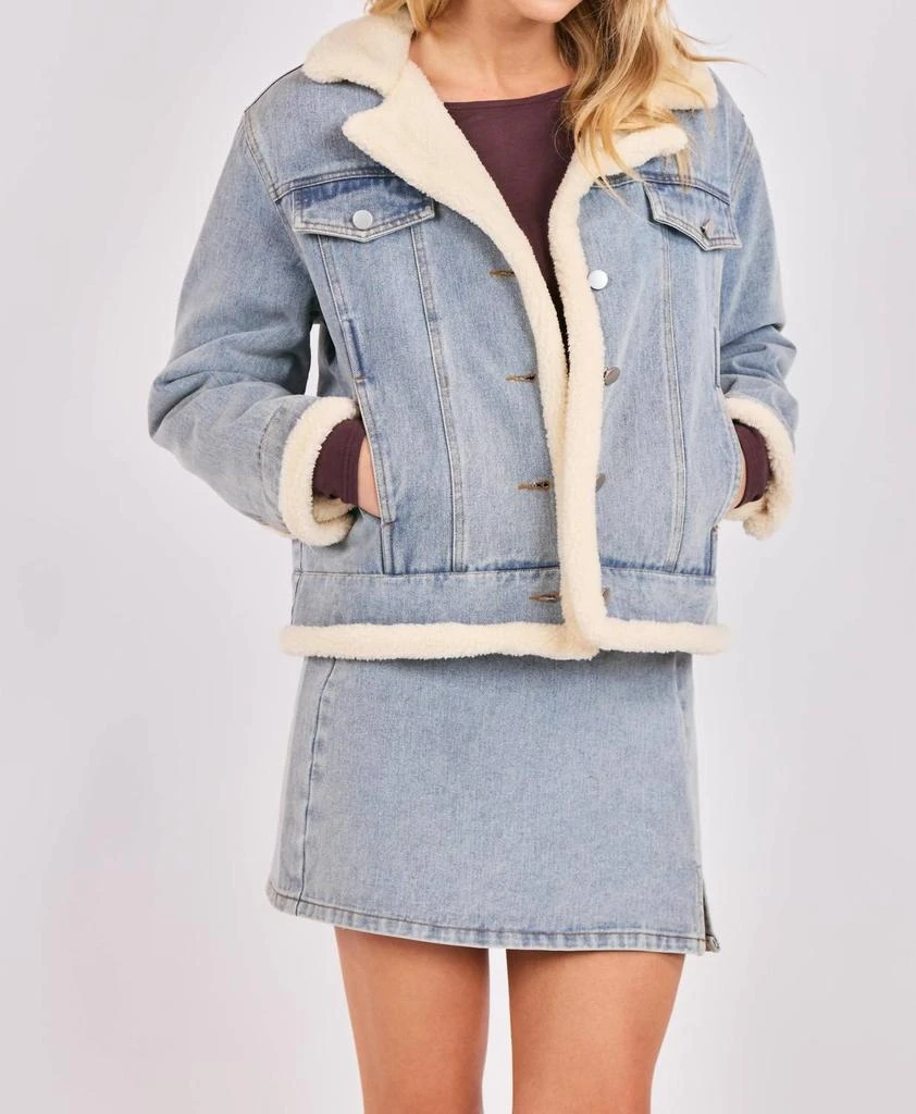 Sadie 
Sage Sadie 
Sage - Metropolis Denim Jacket With Faux Shearing