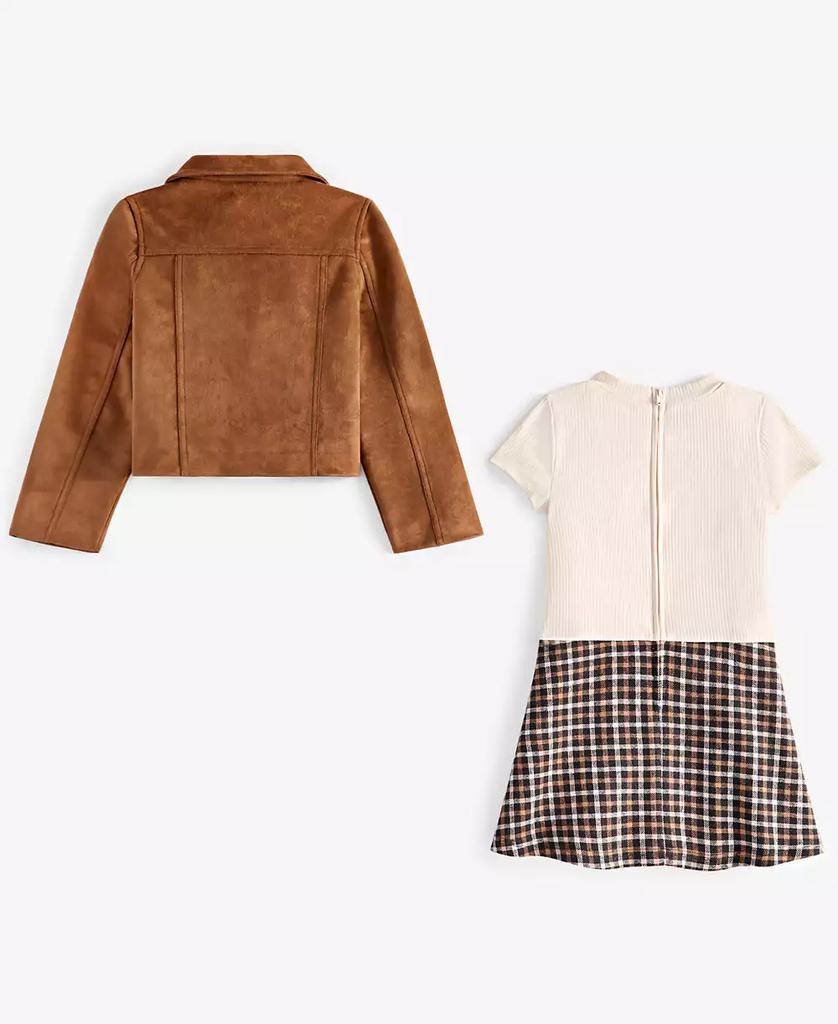 Nannette Toddler & Little Girls Faux-Suede Jacket & Dress Set