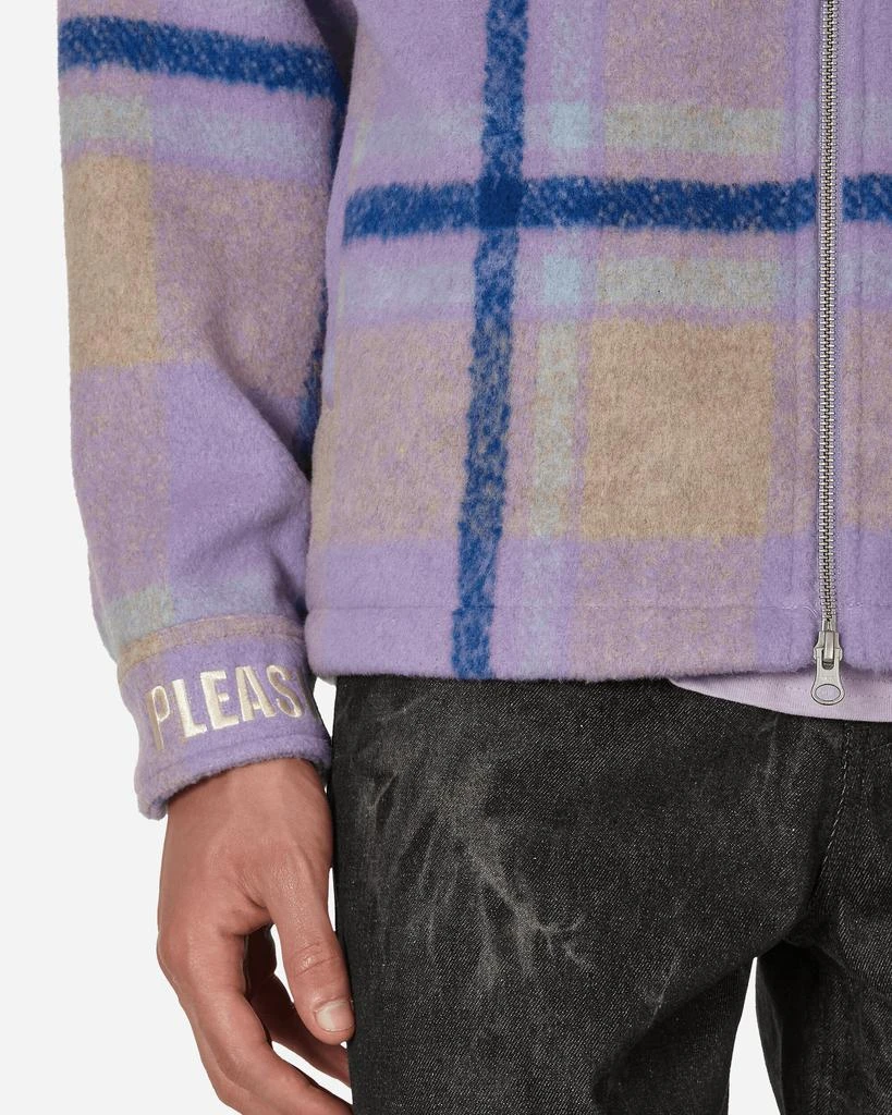 Pleasures Folklore Plaid Work Jacket Purple 5