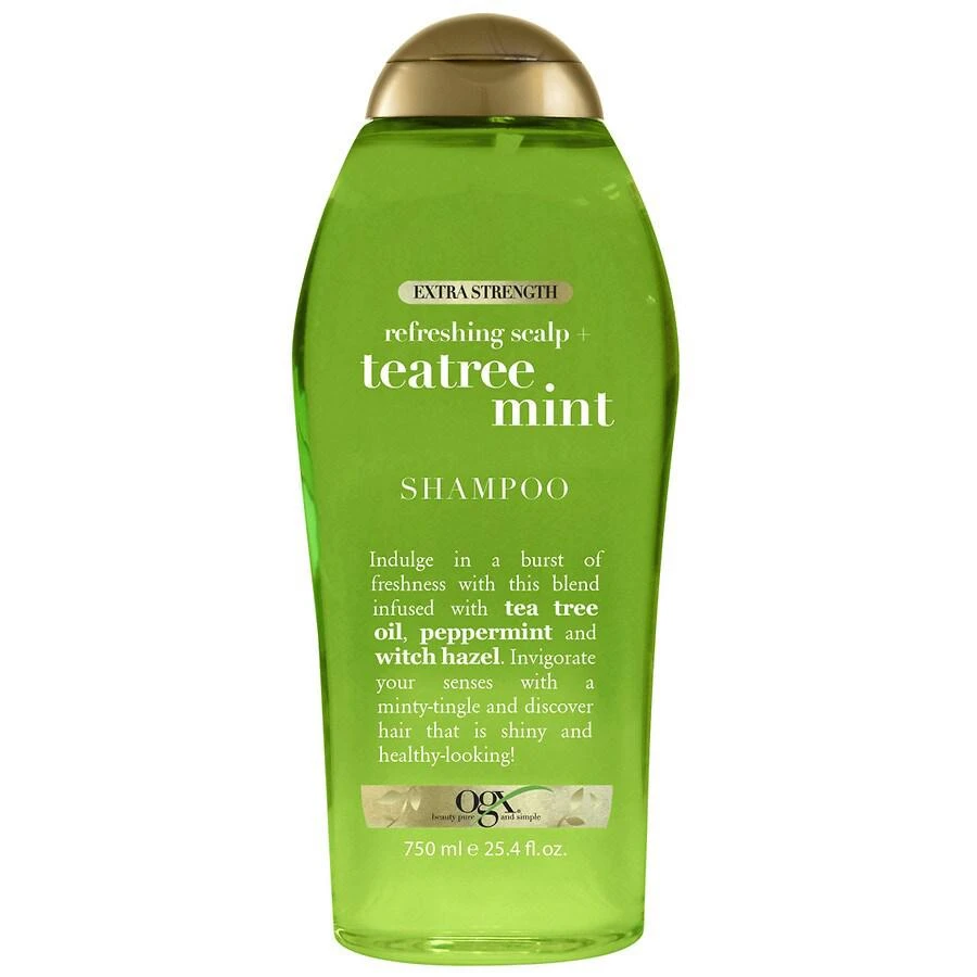 OGX Extra Strength Teatree Mint Refreshing Scalp Shampoo 1