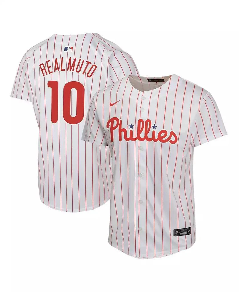 NIKE Big Boys and Girls J.T. Realmuto White Philadelphia Phillies Home Game Player Jersey 1
