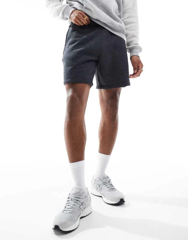 HOLLISTER Hollister 8"" icon fleece short in charcoal 2