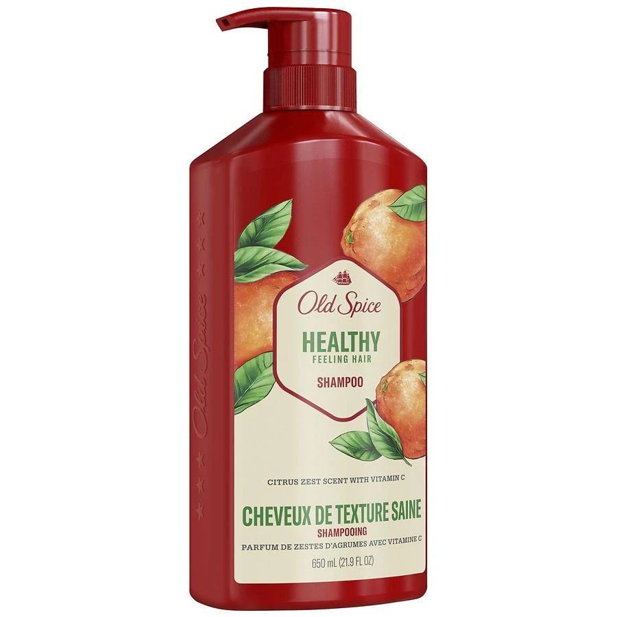 Old Spice Healthy Feeling Hair Shampoo for Men Citrus Zest 7