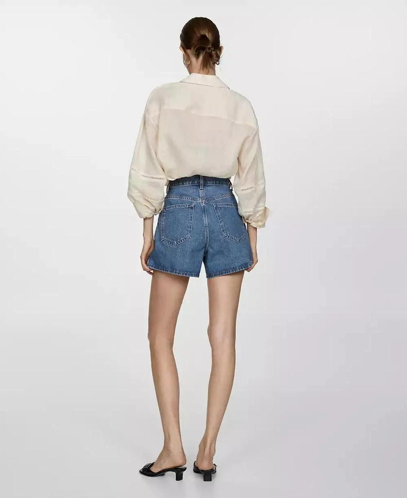 Mango Women's High-Rise Denim Shorts 2