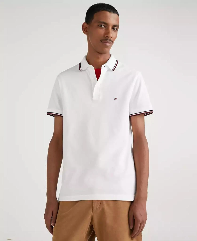 Tommy Hilfiger Men's Slim-Fit 1985 Red White & Blue Polo Shirt 1