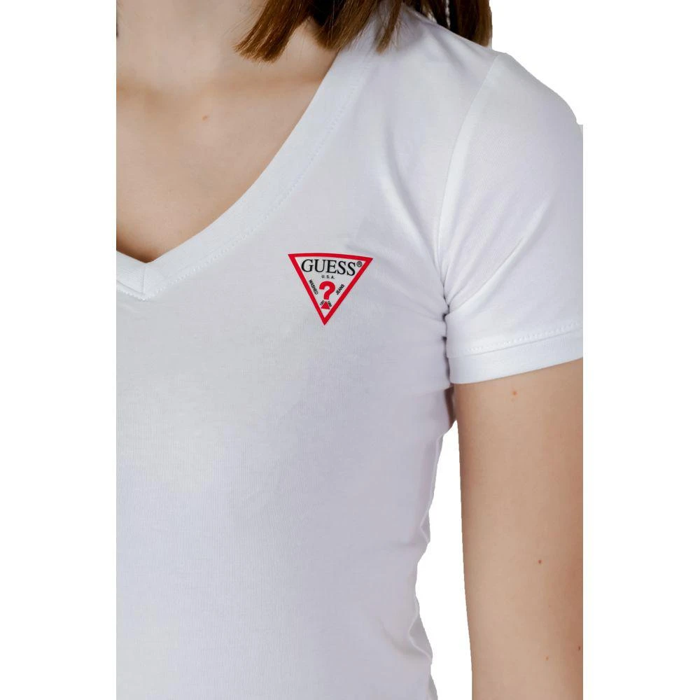 GUESS White Cotton Tops & T-Shirt 3