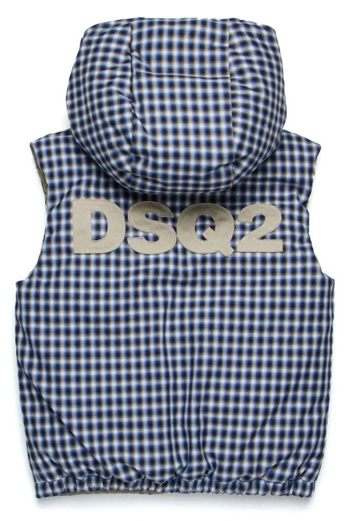 Dsquared2 Kids Dsquared2 Kids Checked Hooded Padded Vest 2